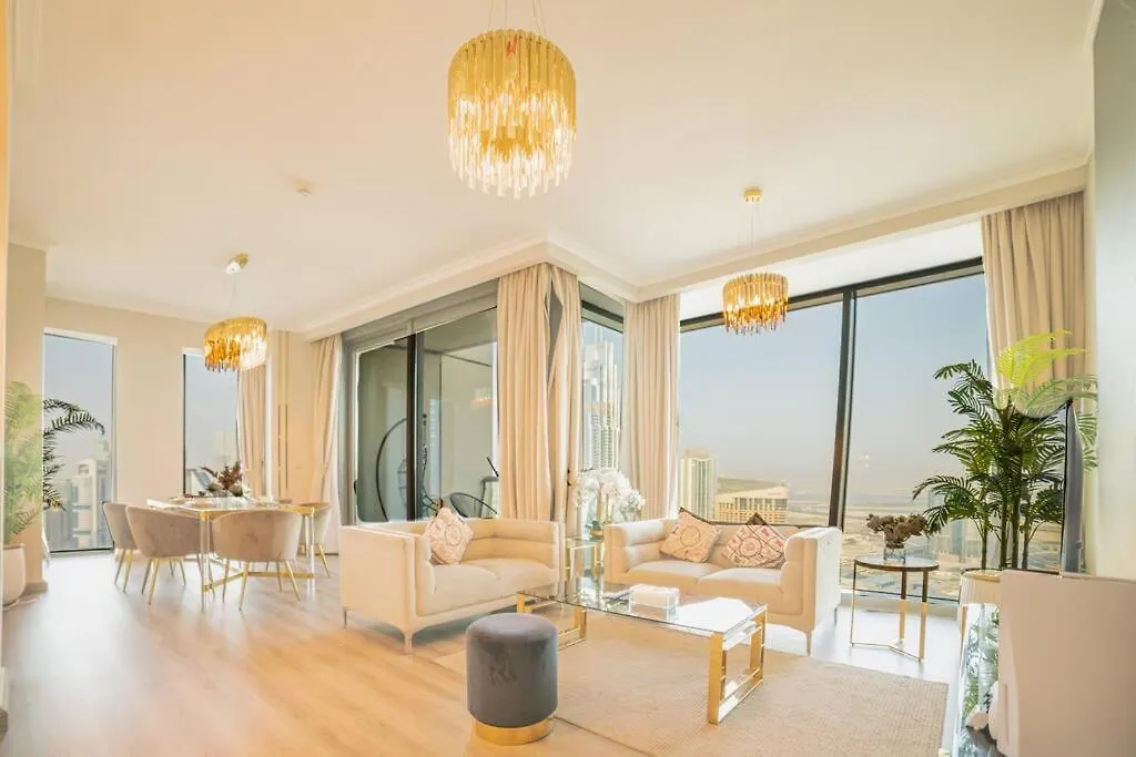 Apartment First Class 3Br With Full Burj Khalifa And Fountain View Dubai